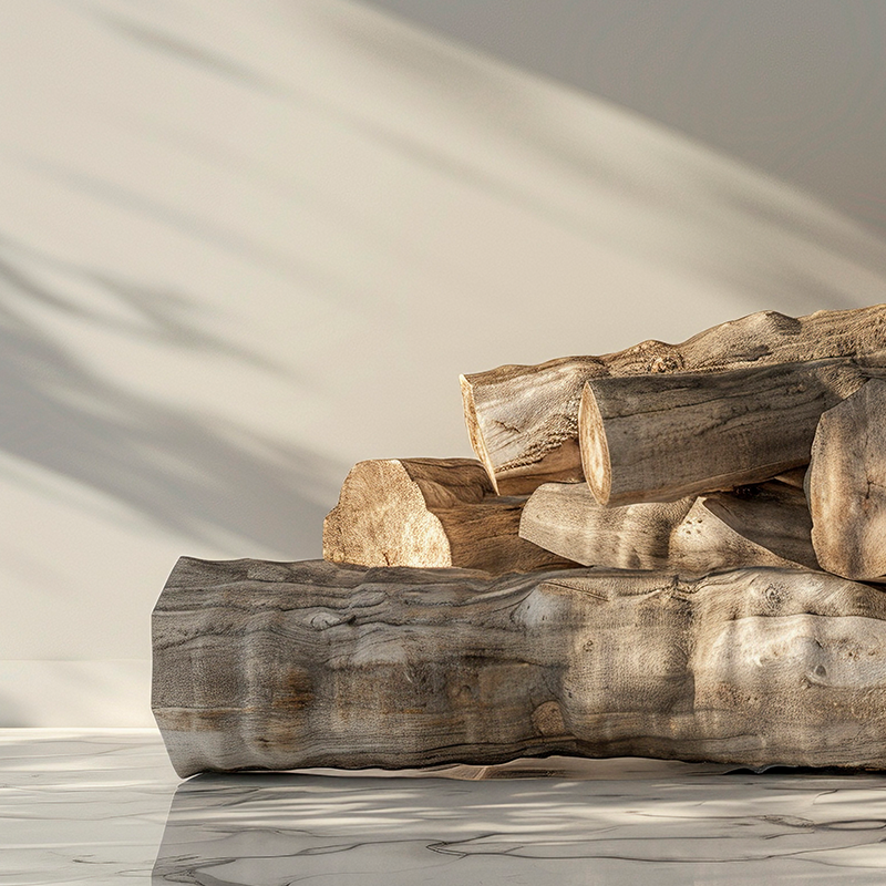 Stukhout voor biomassa verwarming