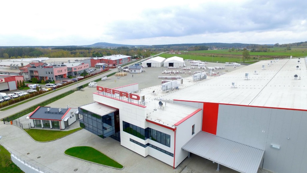 Defro productiefaciliteit en bedrijfsterrein, luchtfoto